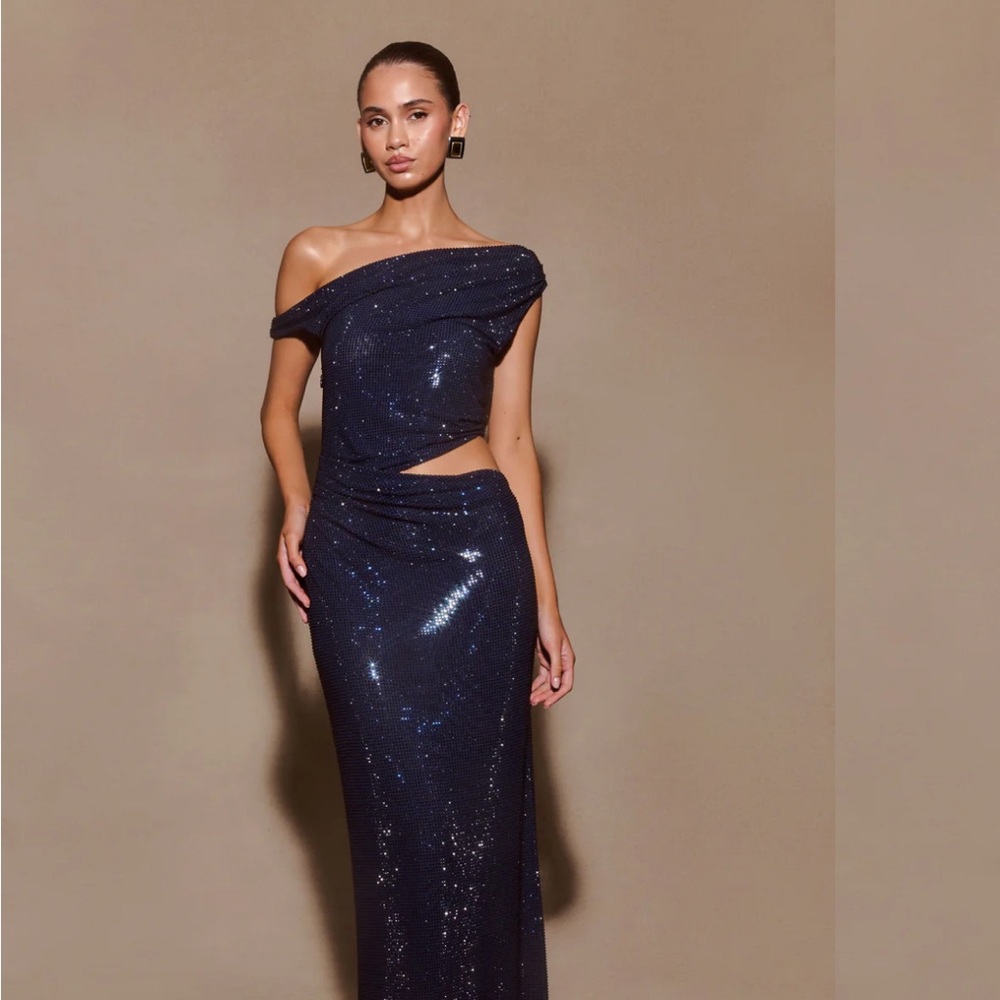 Meshki Kenny Dress in Navy